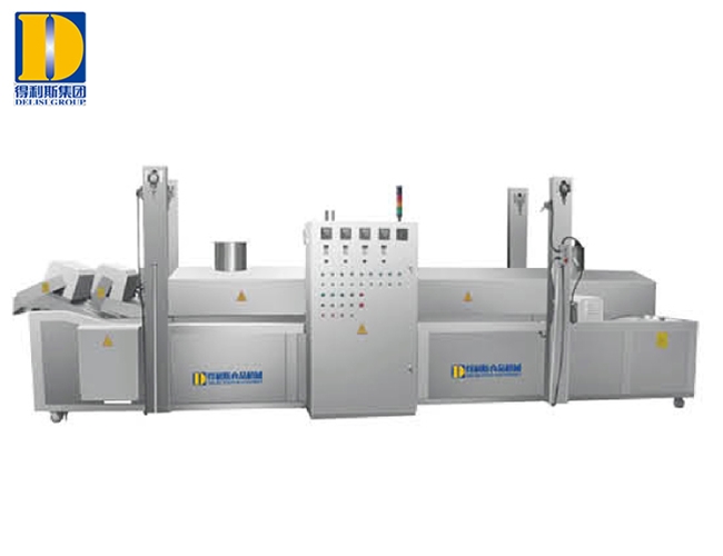 網(wǎng)帶式油炸流水線（電、導(dǎo)熱油）